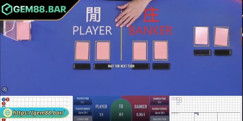Baccarat GEM88 - Khám Phá Luật Chơi Và Bí Quyết Soi Cầu 3 Kết hợp chiến thuật gấp thếp