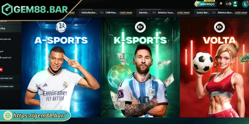 Giới thiệu sảnh K-Sports GEM88
