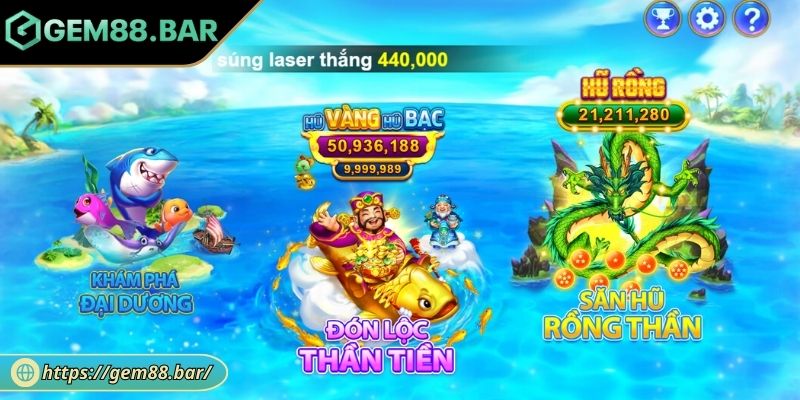 Tỷ Phú Đại Dương GEM88 - Sinh Vật Và Chiến Thuật Săn Thưởng 1 Khám phá game Tỷ Phú Đại Dương GEM88